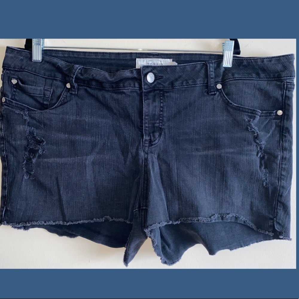 Torrid Black Jean Shorts